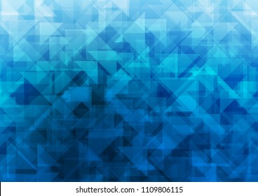 Light BLUE vector abstract polygonal abstract polygonal. Glitter abstract illustration with an elegant design. The elegant pattern can be used as part of a brand book.