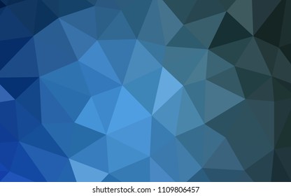Light BLUE vector abstract polygonal template. Colorful illustration in abstract style with triangles. A new texture for your web site.