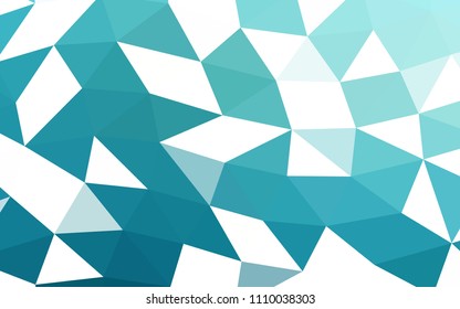 Light BLUE vector abstract polygonal abstract polygonal. Triangular geometric sample with gradient.  The template can be used as a background for cell phones.