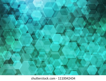 Light BLUE vector abstract polygonal pattern. An elegant bright illustration with gradient. A completely new template for your business design.