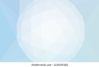 Light BLUE vector abstract polygonal template with a gem in a centre. Elegant polygonal illustration with gradient. Textured pattern for your backgrounds.