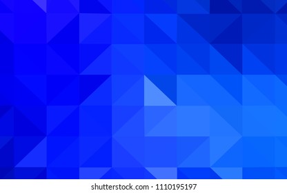 Light BLUE vector abstract polygonal pattern. Colorful abstract illustration with triangles. Triangular pattern for your design.