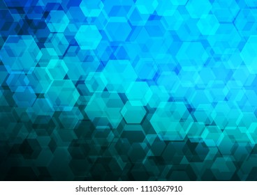 Light BLUE vector abstract polygonal pattern. Geometric illustration in Origami style with gradient.  The polygonal design can be used for your web site.