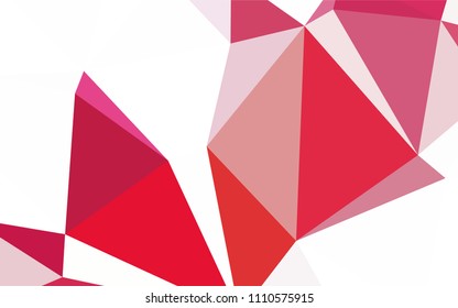 Light BLUE vector abstract polygonal template. Triangular geometric sample with gradient.  Brand new style for your business design.