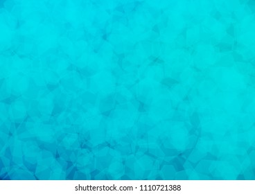 Light BLUE vector abstract polygonal pattern. Shining colored illustration in a Brand new style. The best hexagonal design for your business.
