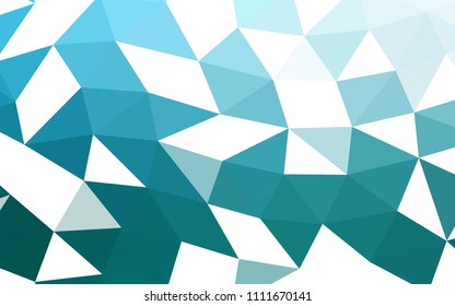Light BLUE vector abstract polygonal abstract polygonal. Colorful illustration in abstract style with gradient. The best triangular design for your business.