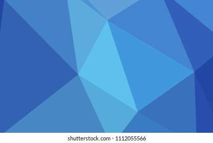 Light BLUE vector abstract polygonal template. Creative geometric illustration in Origami style with gradient. A new texture for your web site.