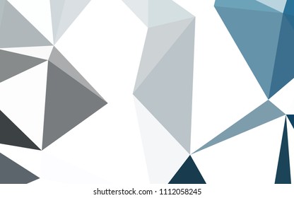 Light BLUE vector abstract polygonal template. Polygonal abstract illustration with gradient. Polygonal design for your web site.