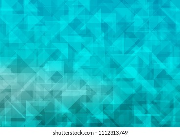 Light BLUE vector abstract polygonal abstract polygonal. A sample with polygonal shapes. The best triangular design for your business.