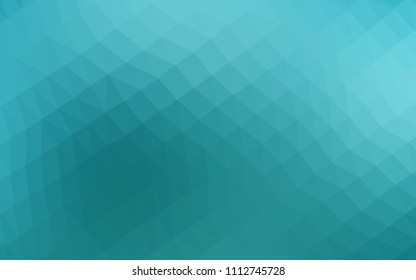 Light BLUE vector abstract polygonal cover. A sample with polygonal shapes. The best triangular design for your business.