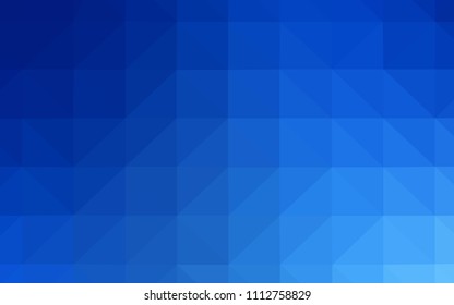 Light BLUE vector abstract polygonal background. Creative illustration in halftone style with triangles. Completely new template for your banner.