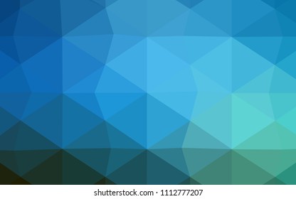 Light BLUE vector abstract polygonal pattern. Creative geometric illustration in Origami style with gradient. That new template can be used for your brand book.