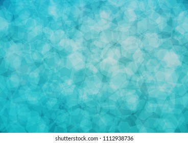 Light BLUE vector abstract polygonal background. A completely new color illustration in a vague style. The best hexagonal design for your business.