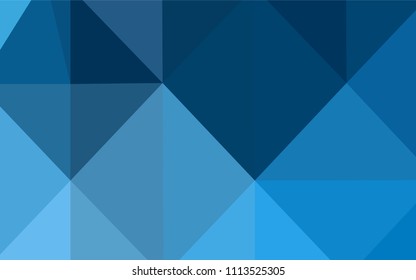 Light BLUE vector abstract polygonal template. Creative illustration in halftone style with gradient. Brand-new style for your business design.