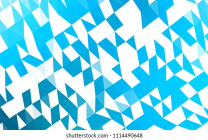 Light BLUE vector abstract polygonal template. An elegant bright illustration with gradient. The template can be used as a background for cell phones.