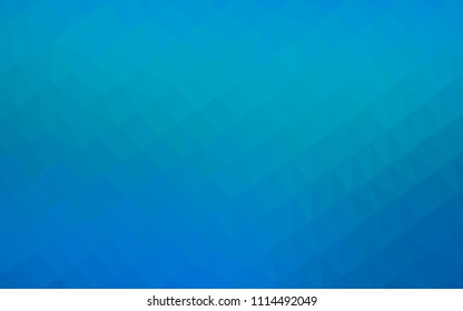 Light BLUE vector abstract polygonal cover. Shining illustration, which consist of triangles. The completely new template can be used for your brand book.