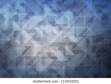 Light BLUE vector abstract polygonal layout. Triangular geometric sample with gradient.  A completely new template for your business design.