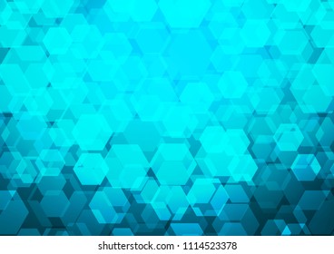 Light BLUE vector abstract polygonal pattern. Geometric illustration in Origami style with gradient.  The polygonal design can be used for your web site.