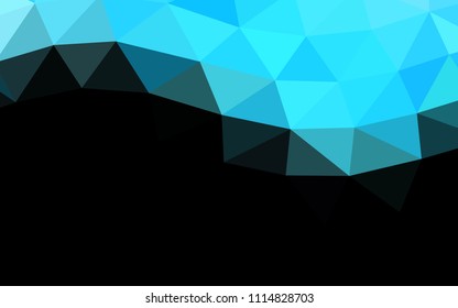 Light BLUE vector abstract polygonal abstract polygonal. Creative illustration in halftone style with gradient. The polygonal design can be used for your web site.