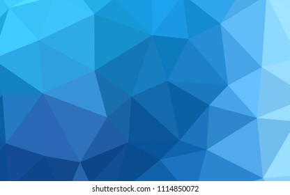 Light BLUE vector abstract polygonal template. Colorful illustration in abstract style with triangles. Brand new design for your business.