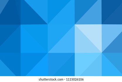 Light BLUE vector abstract polygonal pattern. Creative geometric illustration in Origami style with gradient. A completely new design for your business.