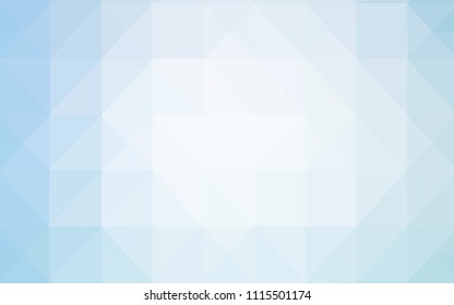 Light BLUE vector abstract polygonal pattern. Elegant bright polygonal illustration with gradient. Triangular pattern for your business design.