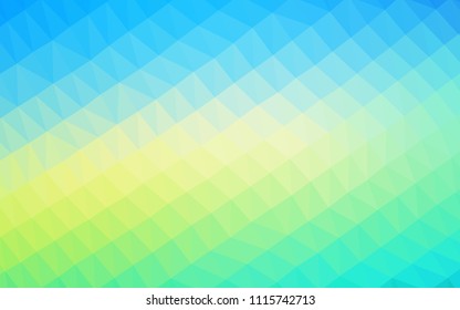 Light BLUE vector abstract polygonal pattern. Creative geometric illustration in Origami style with gradient. Brand new style for your business design.