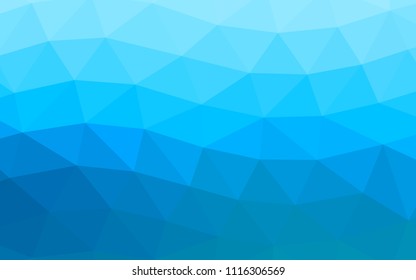Light BLUE vector abstract polygonal abstract polygonal. Shining colored illustration in a Brand new style. A completely new design for your business.