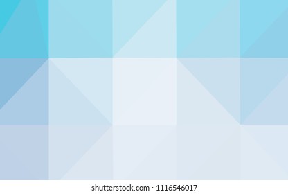 Light BLUE vector abstract polygonal background. Colorful illustration in abstract style with gradient. Textured pattern can be used for background.