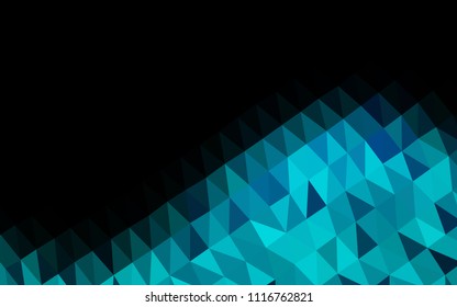 Light BLUE vector abstract polygonal cover. Colorful illustration in abstract style with gradient. The elegant pattern can be used as part of a brand book.