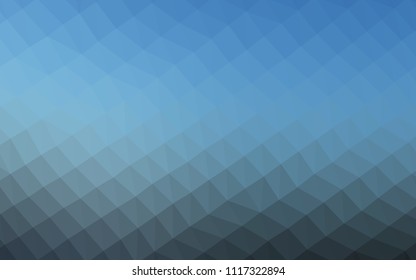 Light BLUE vector abstract polygonal cover. A sample with polygonal shapes. The polygonal design can be used for your web site.