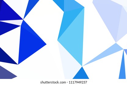 Light BLUE vector abstract polygonal pattern. Colorful illustration in abstract style with triangles. Brand new style for your business design.