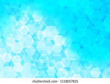 Light BLUE vector abstract polygonal pattern. Glitter abstract illustration with an elegant design. The template can be used as a background for cell phones.