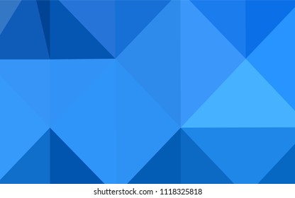 Light BLUE vector abstract polygonal background. Creative illustration in halftone style with gradient. That new template can be used for your brand book.