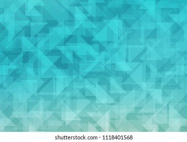 Light BLUE vector abstract polygonal texture. Modern geometrical abstract illustration with gradient. A completely new template for your business design.