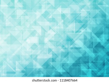 Light BLUE vector abstract polygonal. Creative geometric illustration in Origami style with gradient. The completely new template can be used for your brand book.