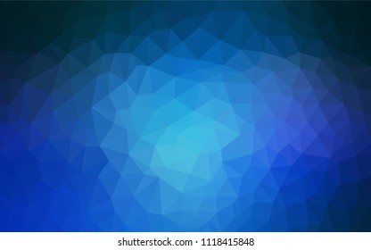 Light BLUE vector abstract polygonal pattern. Shining colorful illustration with triangles. New template for your brand book.