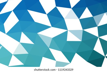 Light BLUE vector abstract polygonal abstract polygonal. Colorful abstract illustration with gradient. The template can be used as a background for cell phones.