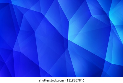 Light BLUE vector abstract polygonal background. A completely new color illustration in a polygonal style. Polygonal design for your web site.