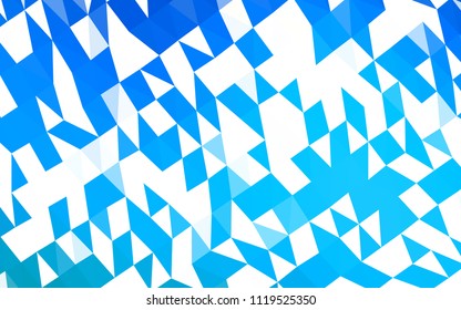 Light BLUE vector abstract polygonal cover. A vague abstract illustration with gradient. The polygonal design can be used for your web site.