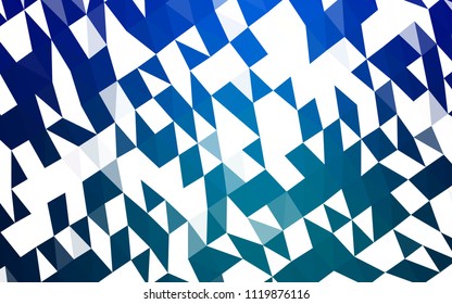 Light BLUE vector abstract polygonal texture. A vague abstract illustration with gradient. The textured pattern can be used for background.