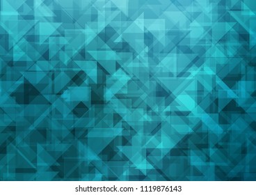 Light BLUE vector abstract polygonal abstract polygonal. Colorful illustration in abstract style with gradient. Triangular pattern for your business design.