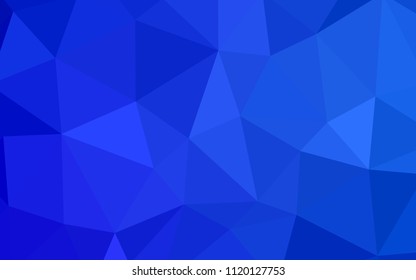 Light BLUE vector abstract polygonal template. Colorful illustration in abstract style with triangles. Pattern for a brand book's backdrop.