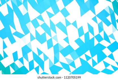 Light BLUE vector abstract polygonal pattern. Modern geometrical abstract illustration with gradient. Triangular pattern for your business design.