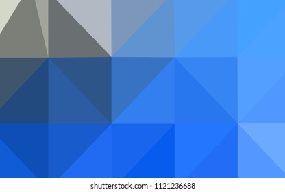Light BLUE vector abstract polygonal background. Modern geometrical abstract illustration with gradient. That new template can be used for your brand book.