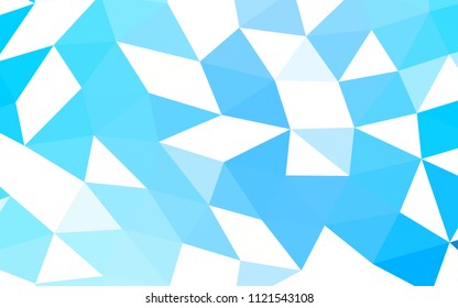 Light BLUE vector abstract polygonal abstract polygonal. Modern geometrical abstract illustration with gradient. The template can be used as a background for cell phones.