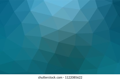 Light BLUE vector abstract polygonal background. Shining illustration, which consist of triangles. Brand new style for your business design.