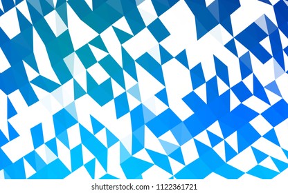 Light BLUE vector abstract polygonal texture. Modern geometrical abstract illustration with gradient. The elegant pattern can be used as part of a brand book.