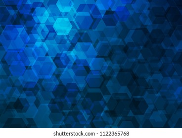 Light BLUE vector abstract polygonal pattern. A vague abstract illustration with gradient. Brand new style for your business design.