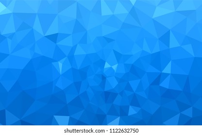 Light BLUE vector abstract polygonal background. A completely new color illustration in a polygonal style. Completely new template for your banner.